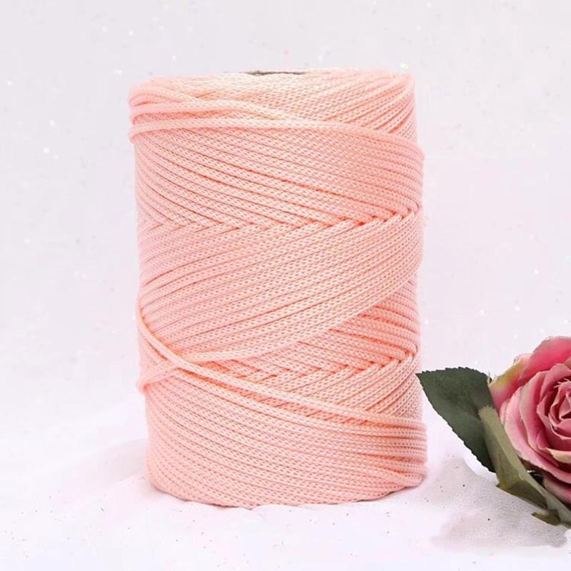 Fio Adicional de Polipropileno Centro Vazio Fio para Artesanato Substância Macia Ventilada Para Tricô Crochê Uso Constante