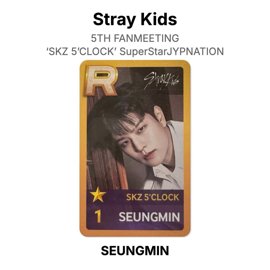 Stray Kids 5TH FANMEETING ‘SKZ 5’CLOCK’ SuperStarJYPNATION Official Photocard
