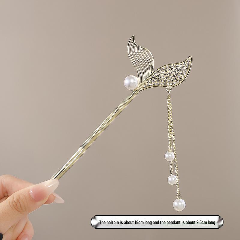 Vintage Chinese Style Hairpin for Updos - Elegant Retro Hair Stick with Tassel for Qipao