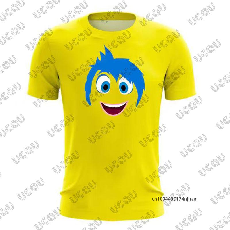 2026 Inside Out 2 Cartoon Cosplay 3D Print Children T-shirt Summer Short Sleeve Tees Boys Girls Clothes Casual Kids/Adult Tops