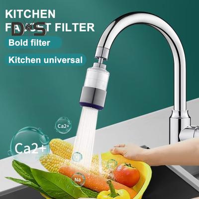 Wasserfilter für Spülbeckenhahn, 360 Grad drehbar, 2 Spritzmodi, universell einsetzbar, einfach zu installierender Wasserenthärter für harte Leitungen, Wasserfilter, Küchenbedarf