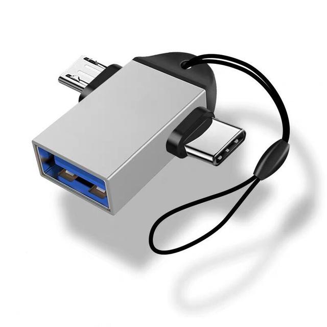 OTG Adapter USB Type C Micro USB 2 in 1 Android Mobile Phone Convertor U Disk Tablet OTG Connector USB3.0 OTG For Xiaomi