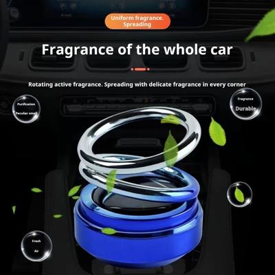 Difusor de aromaterapia para perfume de coche con energía solar, ambientador con rotación de 360 grados, decoración para el salpicadero interior del automóvil