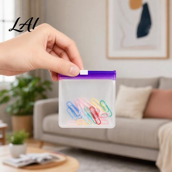 Slide-lock Zipper Bag Pill Bags Sliding Buckle Sealing Design Waterproof And Moisture-Proof Reusable Leak-proof Medicine Organizer with Writable