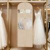 Hochzeitskleid-Aufbewahrungstasche mit transparentem Fenster Kleiderhülle Anzugschutz Schrankorganizer für Hochzeitskleider Hemden Jacken
