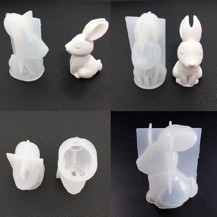 Easter Rabbit Resin Molds for DIY Art Craft Gypsum Ornament
