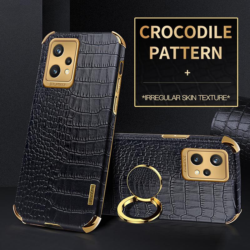 

Чехол Realme9 с крокодиловым узором, кожаный чехол для Oppo Realme 9 9i 8i 8 Pro Plus Realme9i Realme8 Realme8i 5G, чехлы для телефонов