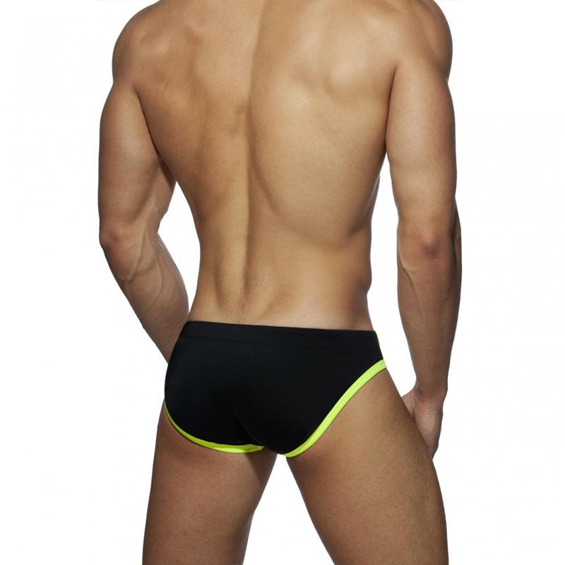 1Pc Beach Swimsuit Summer Dressing Swimming Trunks Sexy Men's Trend Lace Triangle Shape Digital Printing