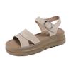 Fashion Women's Sandals Summer New Fashion Retro Thick-soled Platform Sandals Women's Luxury Open Toe Casual Beach Flat Women's Shoes