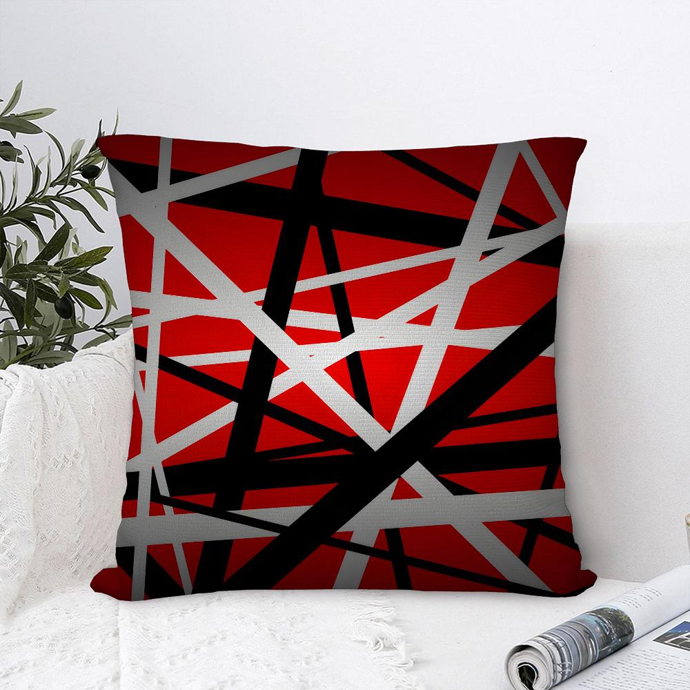 V-Van H-Halen Rock Pillow Case Plush Fabric Soft  Pillowcase Double Sided Print Cushion Cover Household Gifts