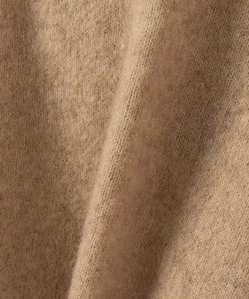 NONBLANK Mohair Crop Collar Knit_Beige
