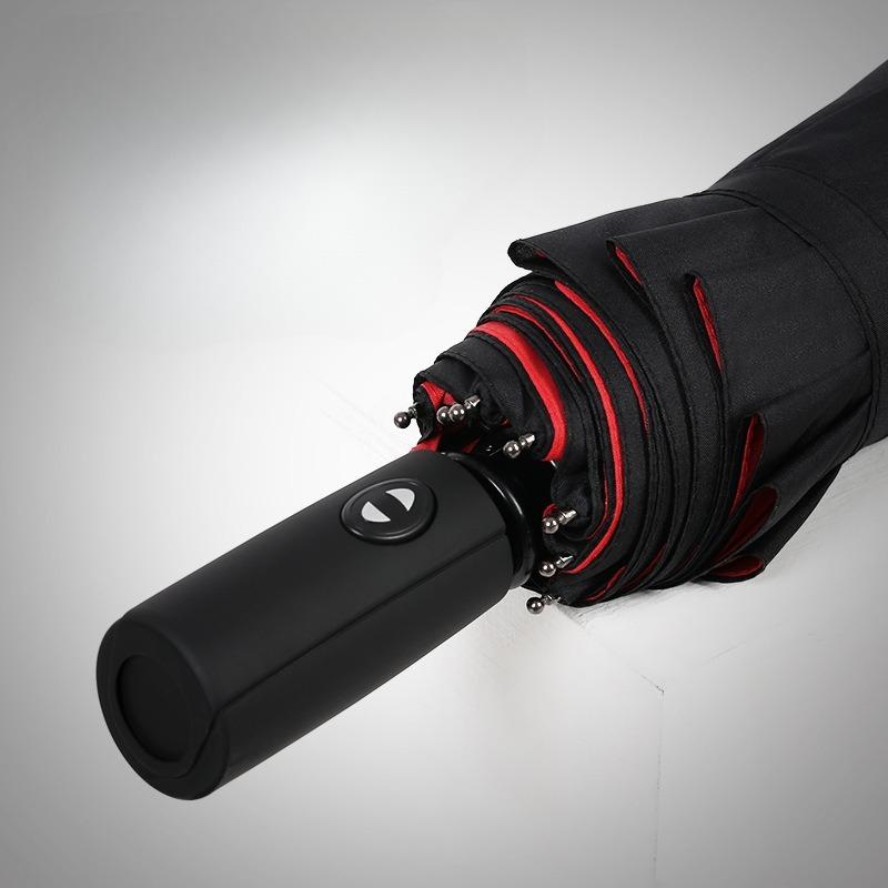 Double-Layer Umbrella Automatic 10-Bone Folding Reinforced Windproof Male Female Double-Purpose Double-Layer Umbrella