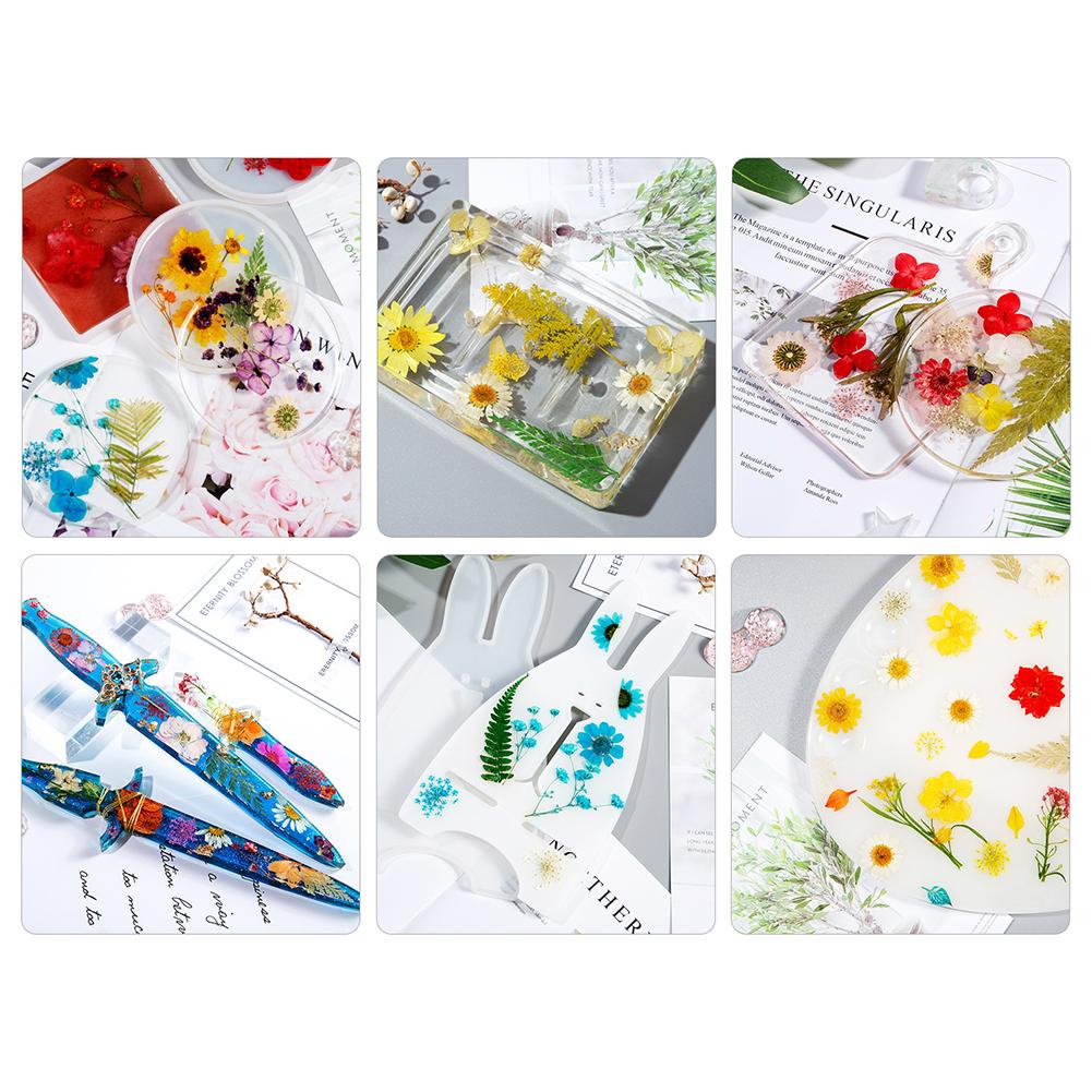 1 Pack Dried Flowers Decoration Embossing Flowers Handmade Flower Material Natural Dry Flowers Candle For Making Crafts Nail Art Decoration