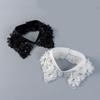 Lace Flower Detachable Collar With Beadwork Sequined Elegant Faux Collar Neck Accessory For Women Girl Daily Outfit