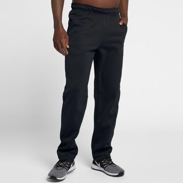 Nike Fleece-Lined Running Knit Pants Men Bottoms Black 932254-010