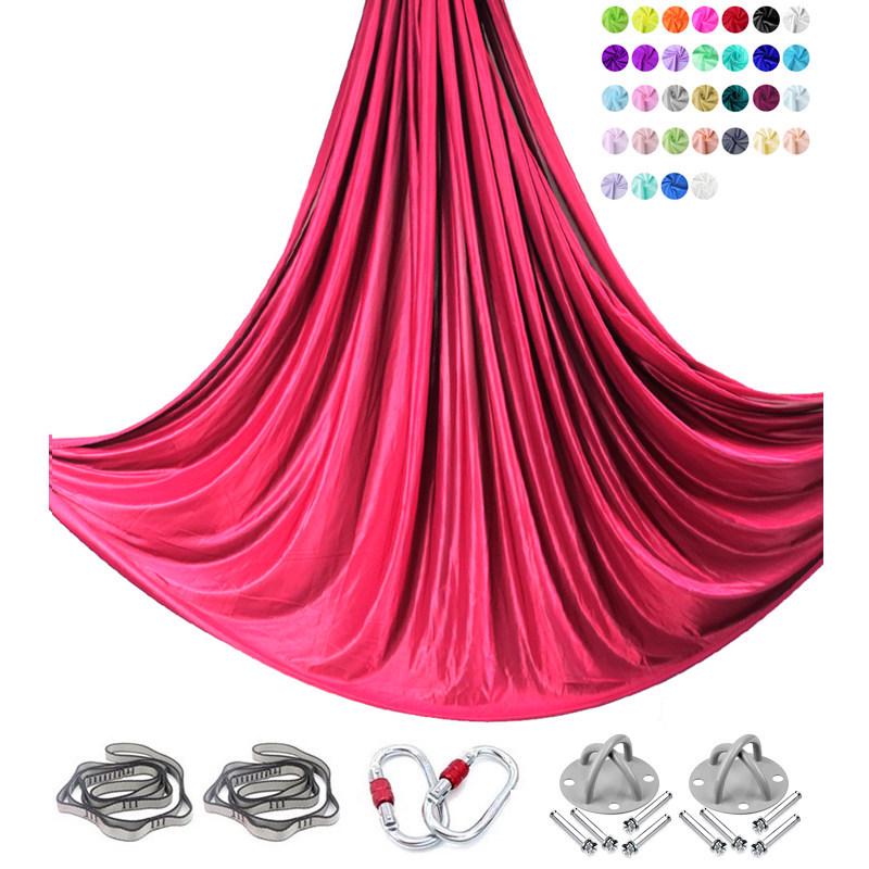 6m Nylon Aerial Yoga Hammock Set for Home and Studio Use