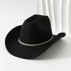 Special men's and women's European and American style elegant cowboy hat accessories square rhinestone gem elegant top hat ball felt hat