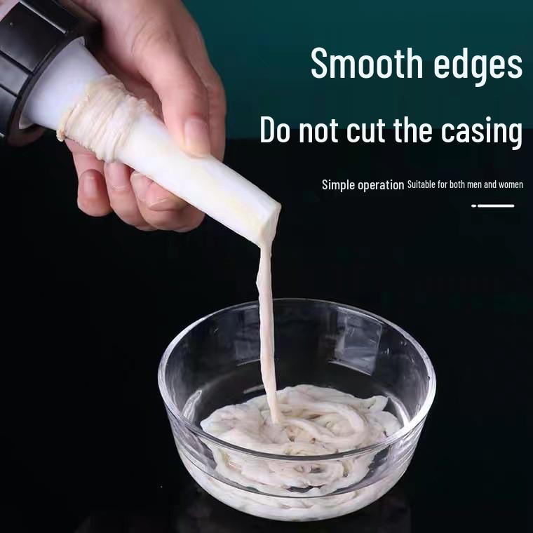 Manual Plastic Enema and Sausage Making Hand-Push Kitchen Tool