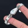 Friendship Day Deal Natural Tree Agate 925 Sterling Silver Wedding Flower Bangle