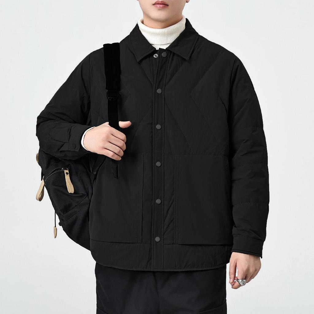 Men's Winter White Duck Down Lightweight Casual Jacket - New Loose Fit, Warm, Versatile, Trendy Style, Plus Size Available