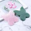 Natural Butterfly shaped Crystal Gua Sha Board Quartz Jade Scraping Board Face Lift Acupuncture Skin Care Tools