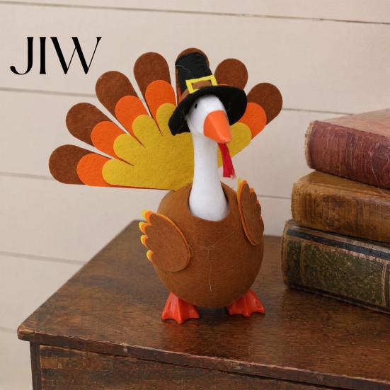 Festive Holiday Costumes for Desk Goose 1 Set Halloween Outfit, Cute Felt Spider or Turkey Clothes Costume, Funny Lobster Apparel 7 Inch Statue Unique