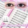 Stylish False Eyelashes Inspired Design Comic Fluffy Clustered Slender Self-Adhesive Segmented Lashes Perfect For Everyday