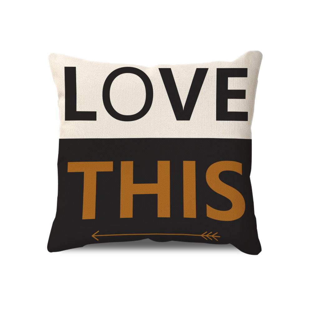 Nordic Pillow Cushion Modern Minimalist Striped Geometric Plaid Pillow Case Sofa Seat Pillow Waist