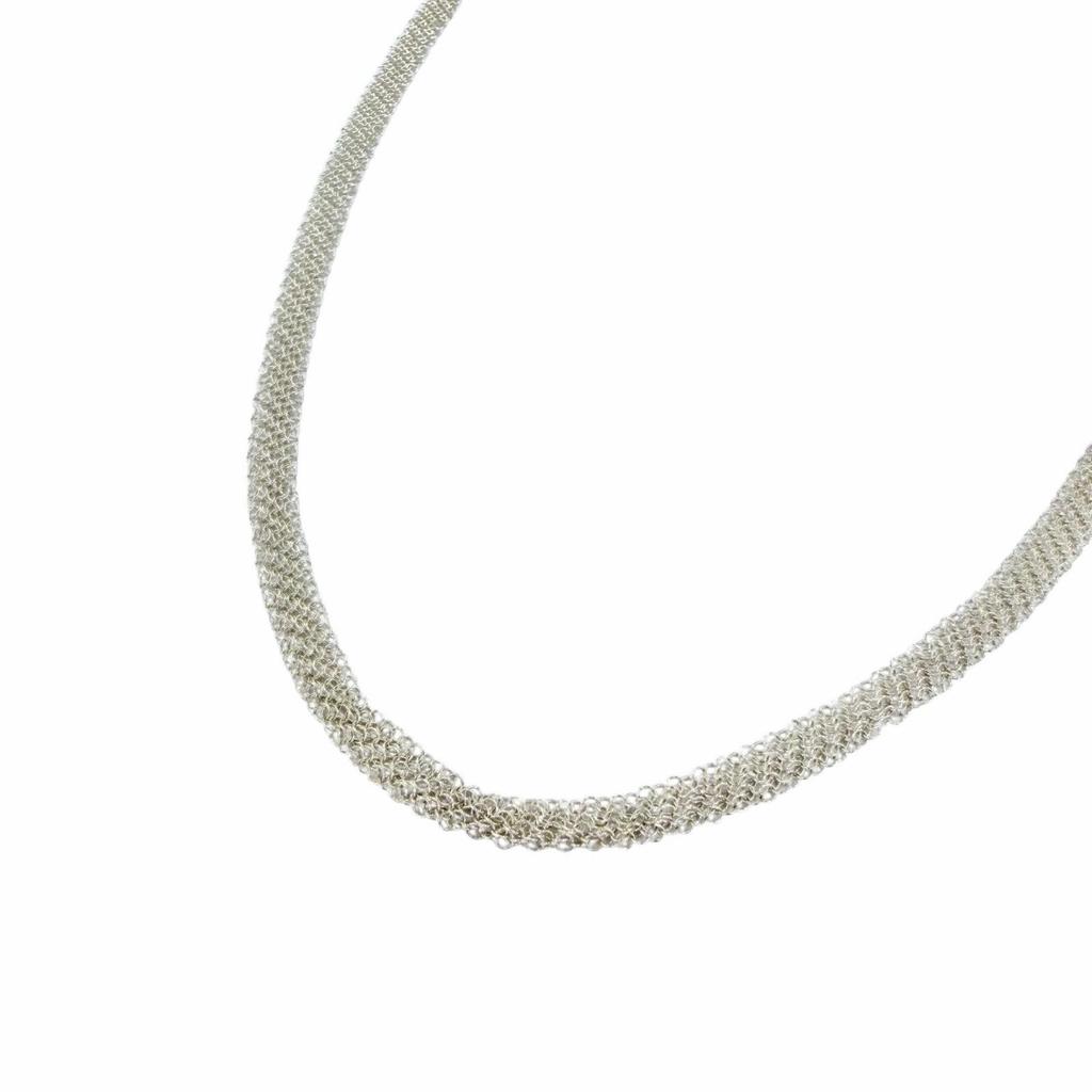 Excellent TIFFANY&Co. Necklace Somerset Mesh Necklace Silver 925 Women Used