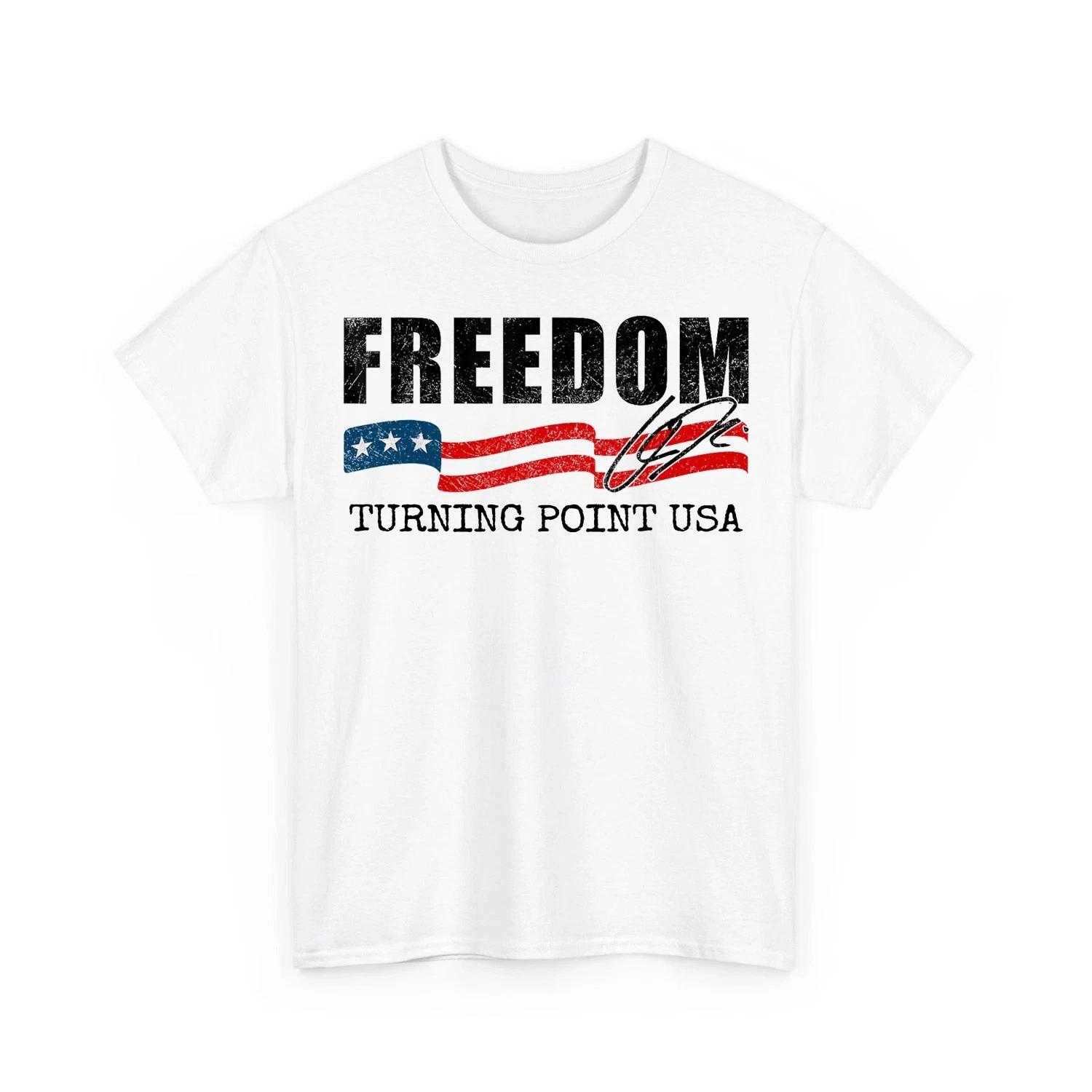 

Charlie Kirk Shirt, This is The Turning Point Motivational Unisex 100% Cotton T-shirt Mens Tees Top S