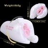 Masturbátor pro muže Airplane Cup Vibratio tekutý silikon bílý 800 g Analog Animal Modeling „White Pig“ Sex Toys Cvičení penisu
