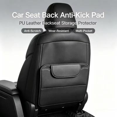 Anti-Scratch Car Seat Back Anti-Kick Pads Wearproof Protector Cover Auto Seat Protector