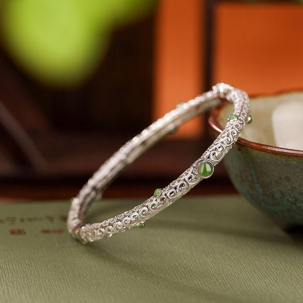 Vintage Cloud Hand Bangle Hollow Fortune Bracelet Personality Fashion Bracelet Daily