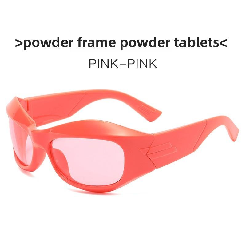 Punk Hiphop Trendy Sunglasses With Polycarbonate Lenses For Streetwear And Outdoor Activities