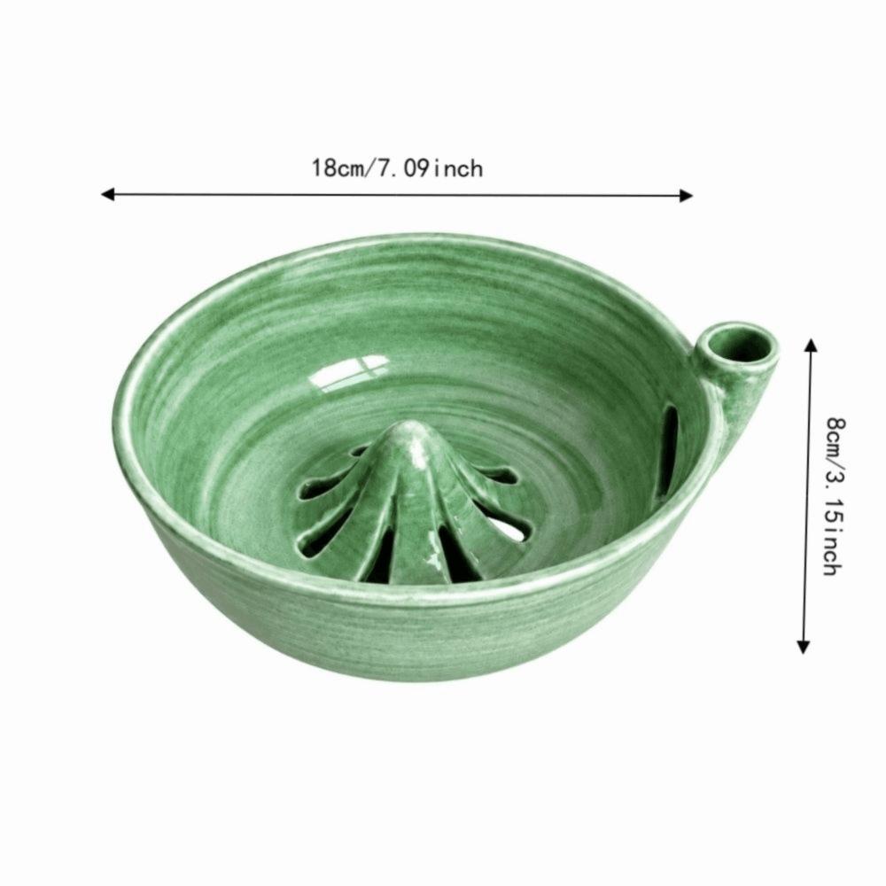 Exquisite Self Rinsing Fruit Colander Drain Holes Ceramic Washing Strainer Small Produce