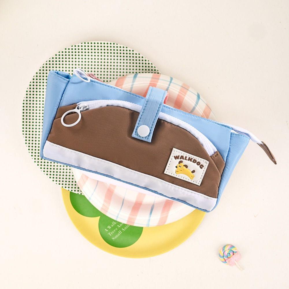 

Multifunctional Colorful Pencil Case Large Capacity Large Capacity Pencil Bag Students синий