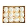 12Pcs/Set 6CM Velvet Christmas Ball Ornament Shatterproof Plastic Reusable Holiday Xmas Tree Hanging Flocked Ball Decoration Pendant