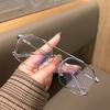 [Fashionable Anti-blue Light Frames] Anti-blue Light Double Bridge Glasses Frame For Men And Women