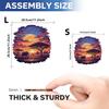 Sunset scenery on the grassland Wooden Puzzle, High Difficulty Toys Puzzle, Concentration Training For Adults