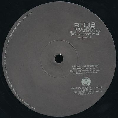 12inch Record OBSCURUM - The Dom Remixes ECOM016 Element Com 1997 Germany Dance & Electronica Used
