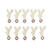 10Pcs Alloy Enamel Antler Shaped Charms Pendant Jewelry Making Craft Accessory