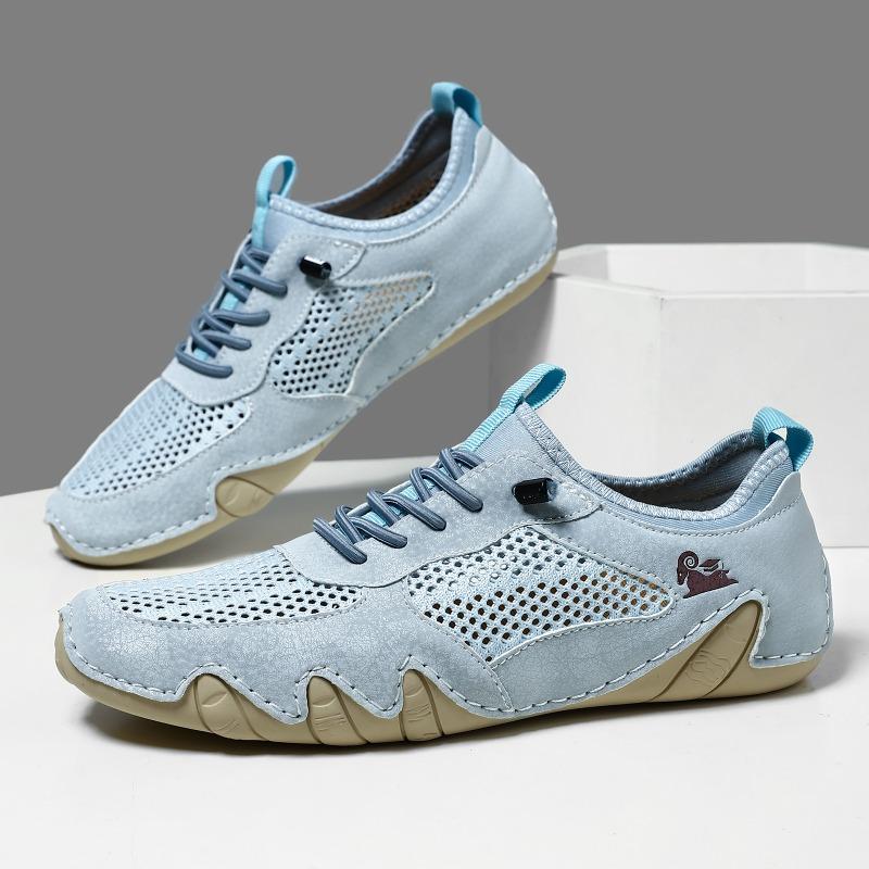 Unisex Mesh Atmungsaktive Sneaker - Schnürung Rutschfest Lässige Laufschuhe