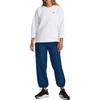 Under Armour Sweat-shirt décontracté à col rond et manches longues de couleur unie pour femmes blanc 1379835-100