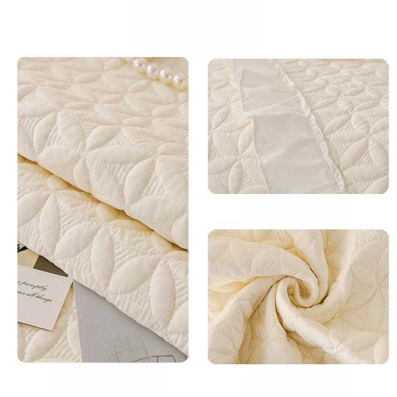 Cream Wind Pure Cotton Sofa Cushion Universal Non-Slip In All Seasons  New Leather Sofa Cover Fixed Backrest Cover Cloth Towel