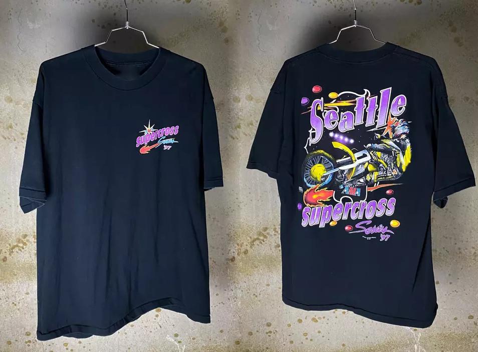 Vintage 1997 Seattle Supercross Single Stitch T-shirt size S-5XL XXXXL