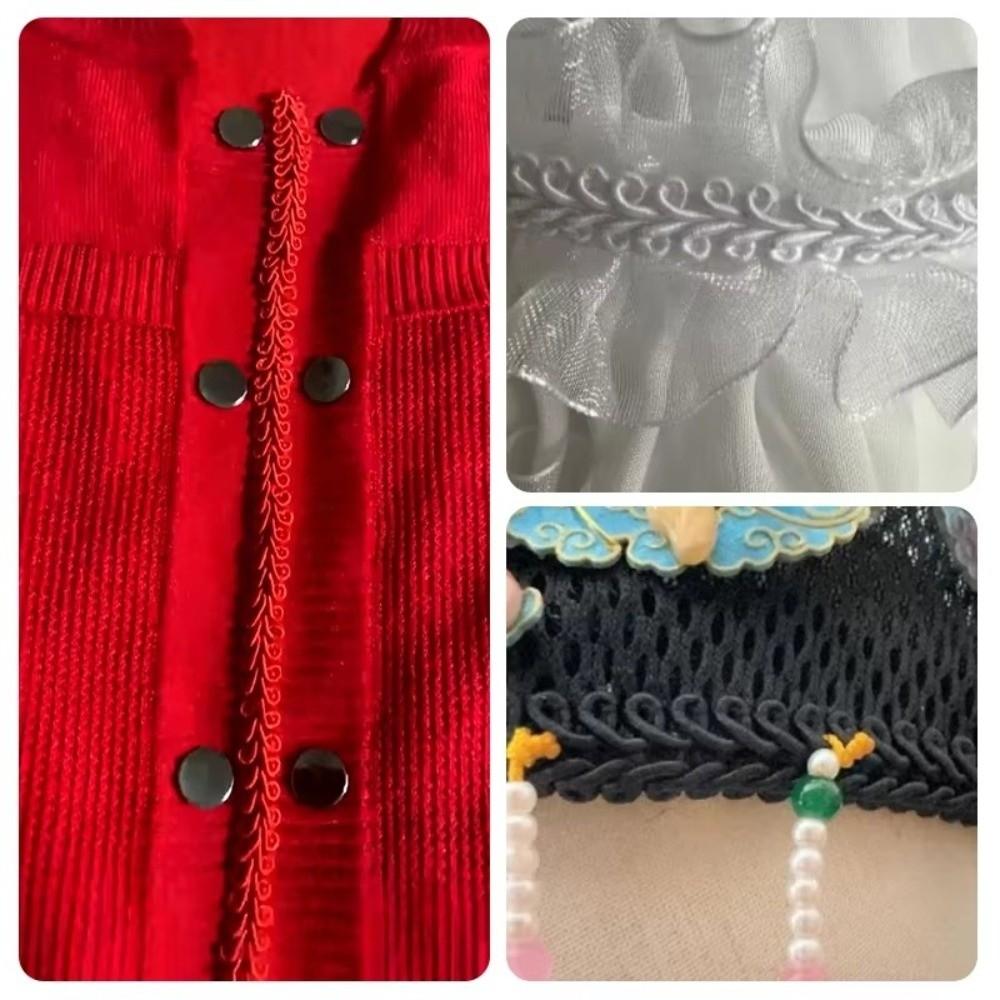 Centipede Design Herringbone Lace Trim Garment Accessory Lace  Garment Bound Work