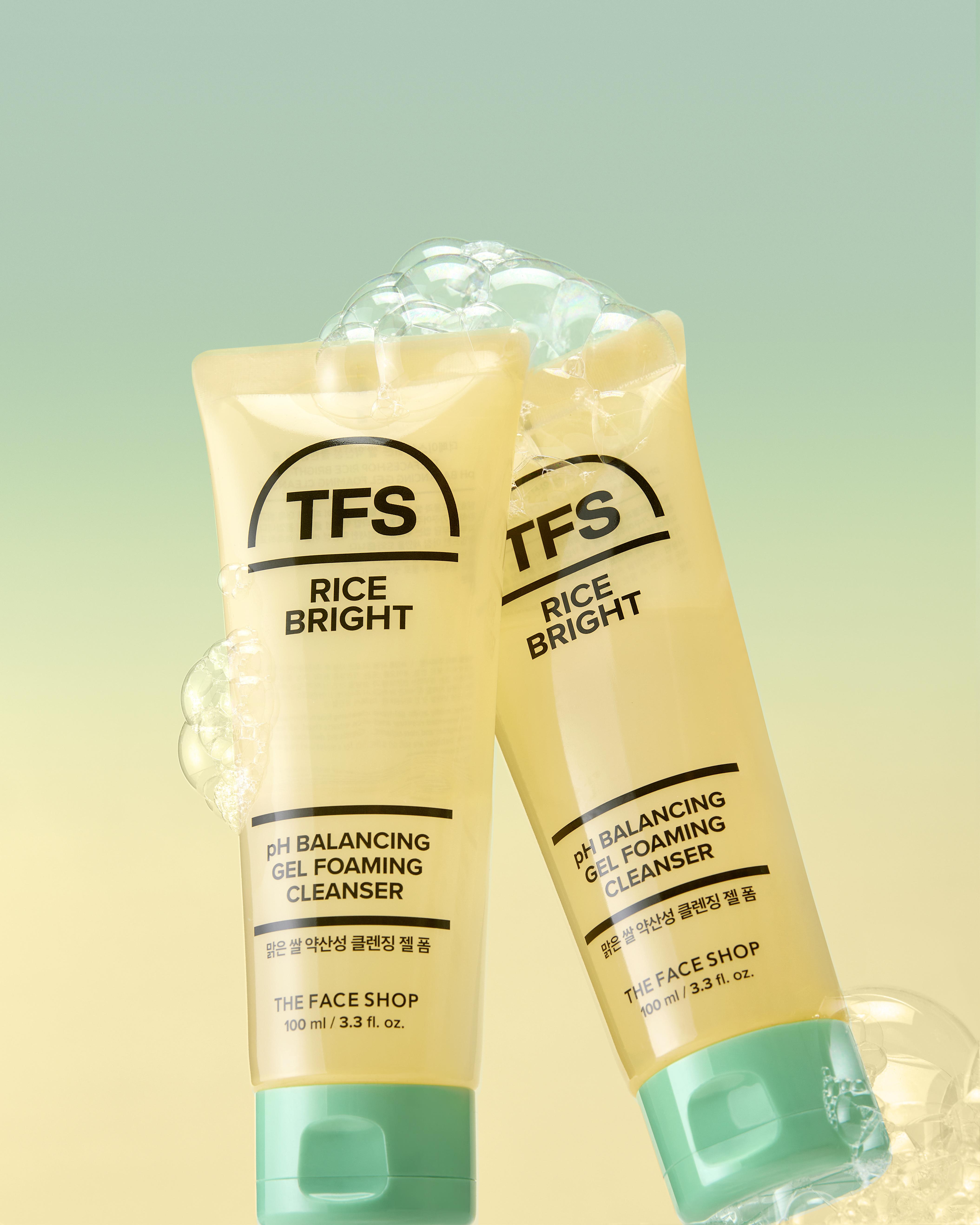 The Face Shop Clear Rice Low pH Cleansing Gel Foam 100ml 1ea