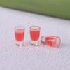 5Pcs Mini Dollhouse Cute Resin Juice Play Food Decorative Toys