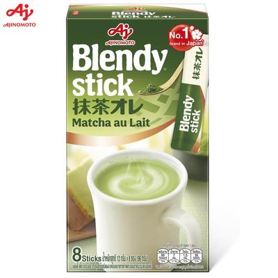 Ajinomoto Blendy Stick Matcha Au Lait, 12 G X 8 Sachets (96 G), 1 Pc / 3 Pcs