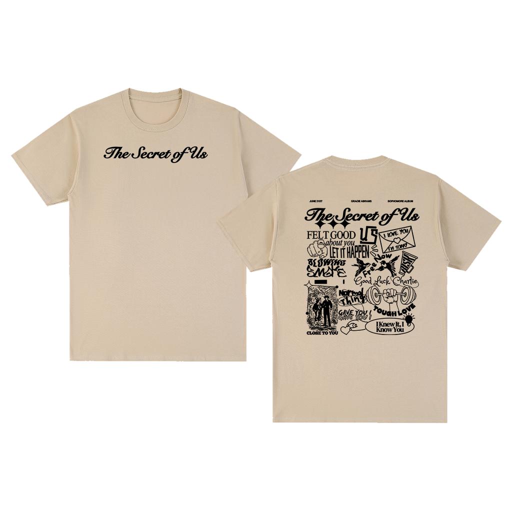 The Secret of Us Vintage Tshirt Gracie Abrams Streetwear Y2K 90s Cotton Unisex T Shirt New TEE TSHIRT Womens Tops
